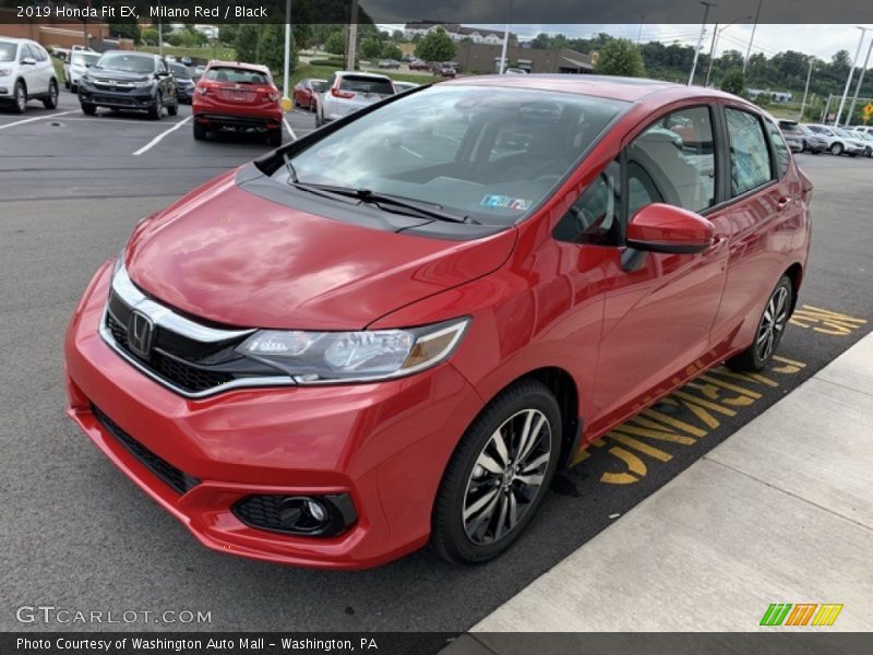 Milano Red / Black 2019 Honda Fit EX