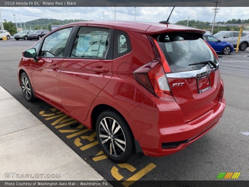 Milano Red / Black 2019 Honda Fit EX