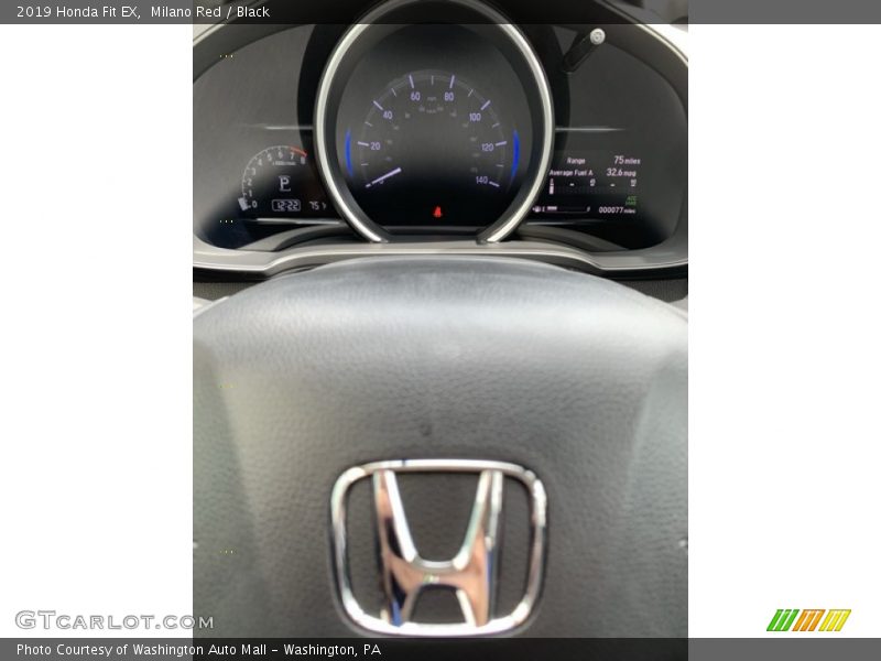 Milano Red / Black 2019 Honda Fit EX