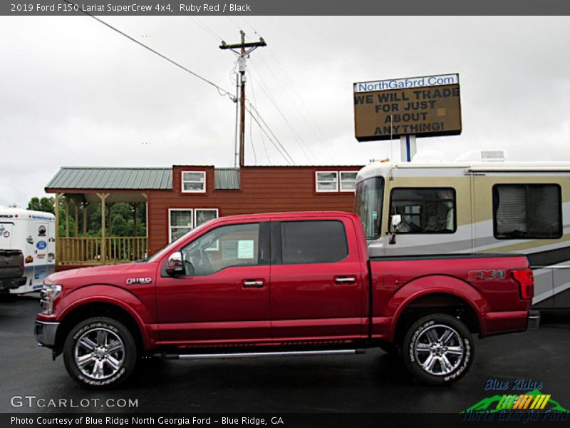 Ruby Red / Black 2019 Ford F150 Lariat SuperCrew 4x4