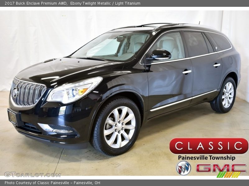 Ebony Twilight Metallic / Light Titanium 2017 Buick Enclave Premium AWD