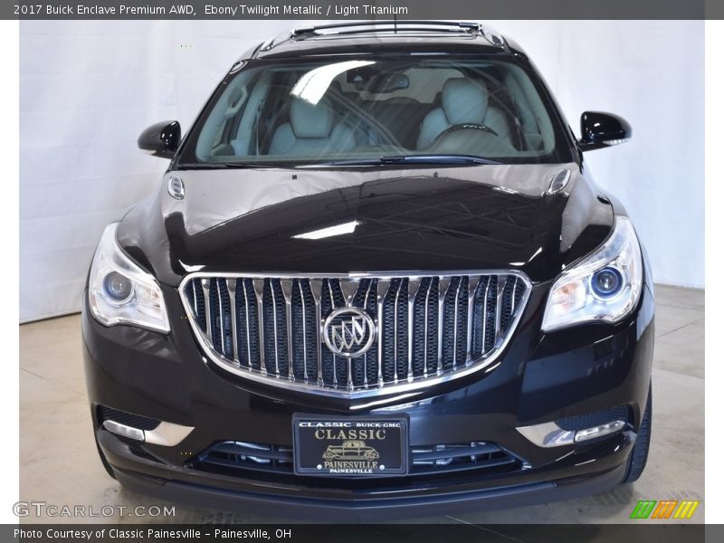 Ebony Twilight Metallic / Light Titanium 2017 Buick Enclave Premium AWD