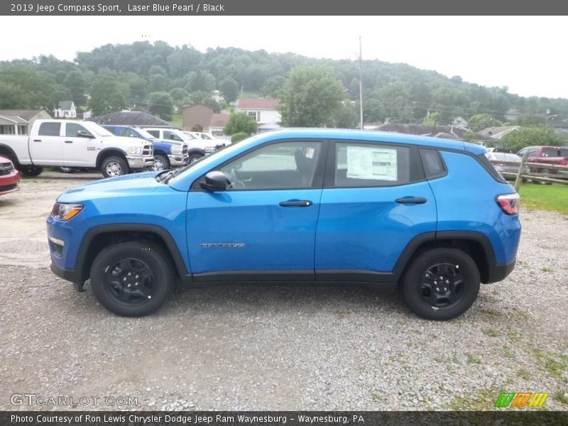 Laser Blue Pearl / Black 2019 Jeep Compass Sport