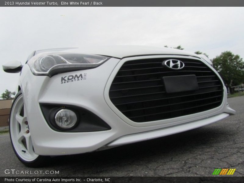 Elite White Pearl / Black 2013 Hyundai Veloster Turbo