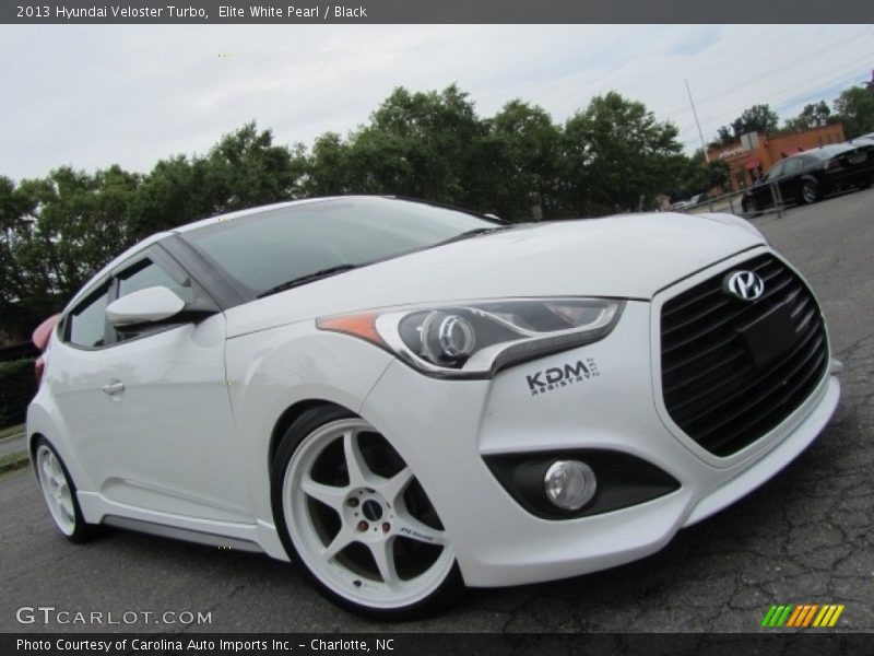Elite White Pearl / Black 2013 Hyundai Veloster Turbo
