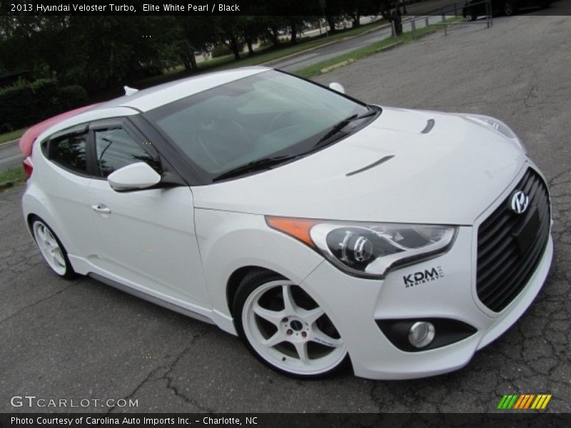 Elite White Pearl / Black 2013 Hyundai Veloster Turbo