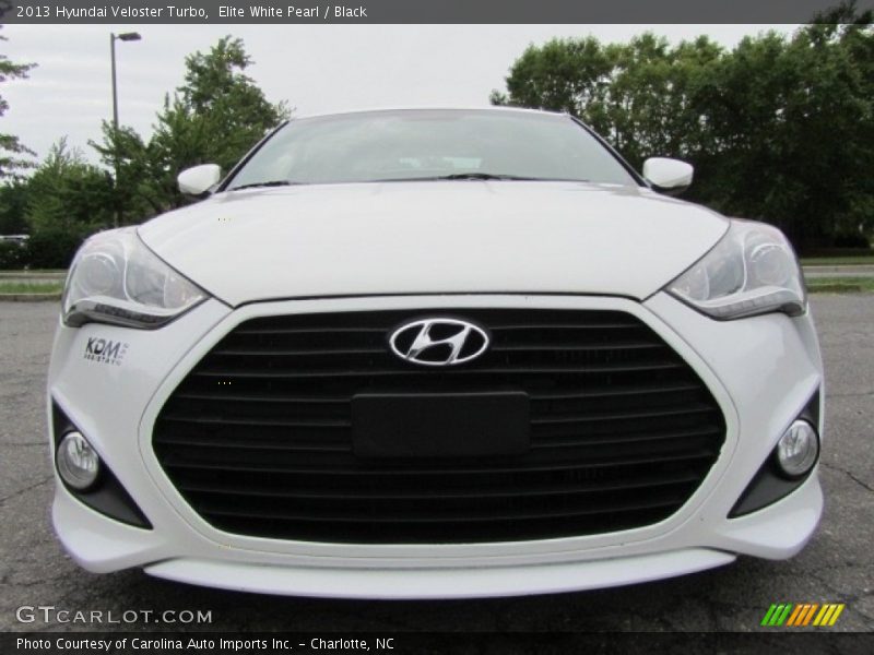 Elite White Pearl / Black 2013 Hyundai Veloster Turbo