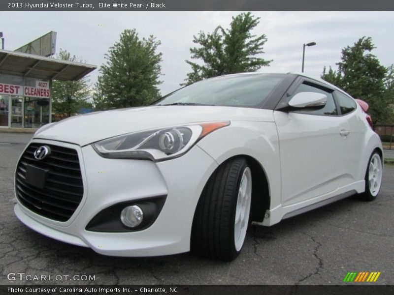 Elite White Pearl / Black 2013 Hyundai Veloster Turbo