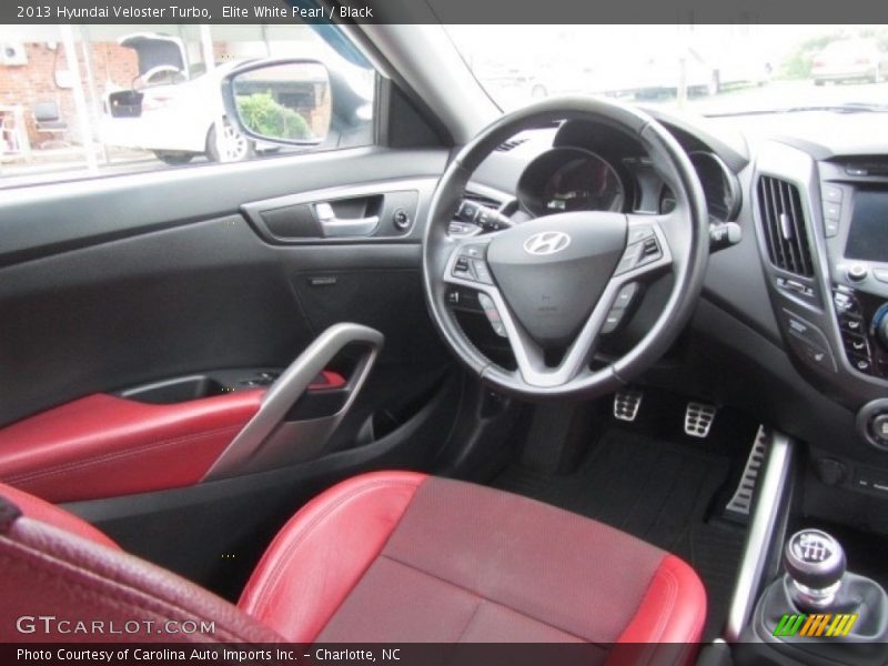 Elite White Pearl / Black 2013 Hyundai Veloster Turbo