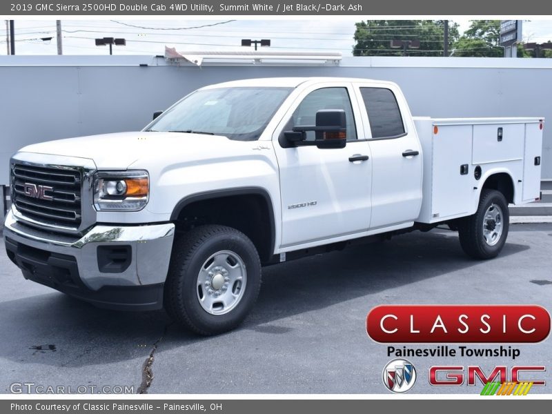 Summit White / Jet Black/­Dark Ash 2019 GMC Sierra 2500HD Double Cab 4WD Utility