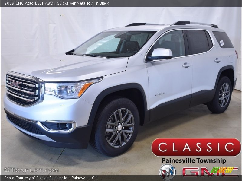 Quicksilver Metallic / Jet Black 2019 GMC Acadia SLT AWD