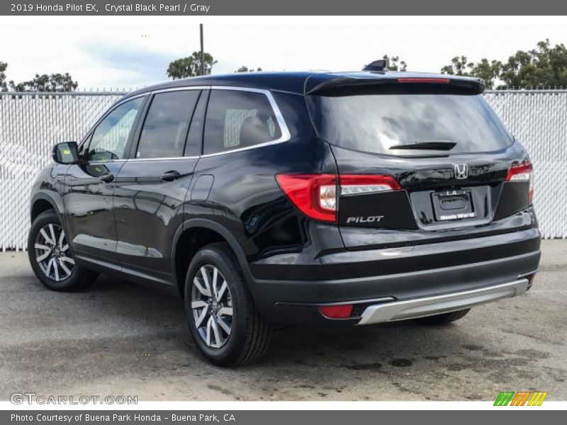 Crystal Black Pearl / Gray 2019 Honda Pilot EX