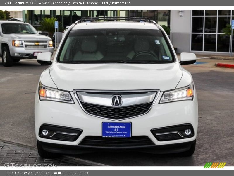 White Diamond Pearl / Parchment 2015 Acura MDX SH-AWD Technology