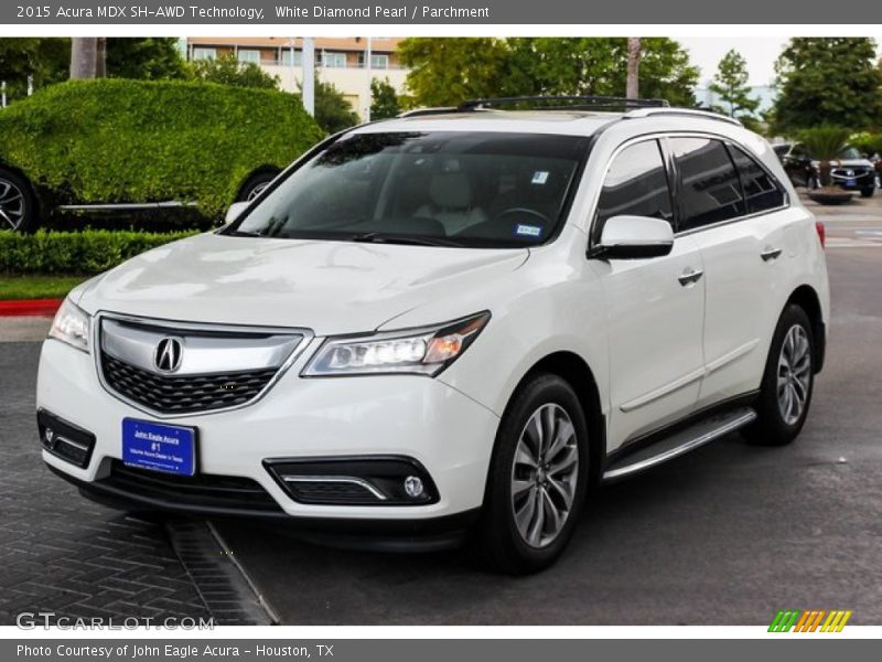 White Diamond Pearl / Parchment 2015 Acura MDX SH-AWD Technology
