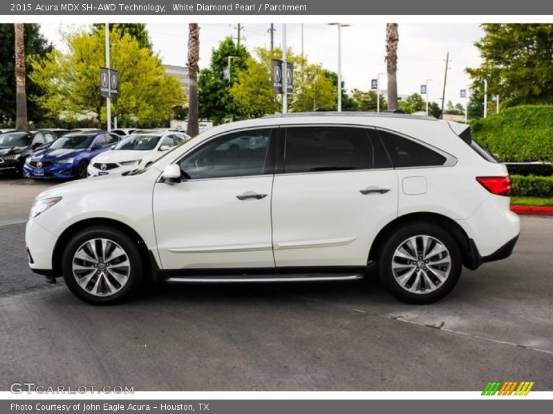 White Diamond Pearl / Parchment 2015 Acura MDX SH-AWD Technology