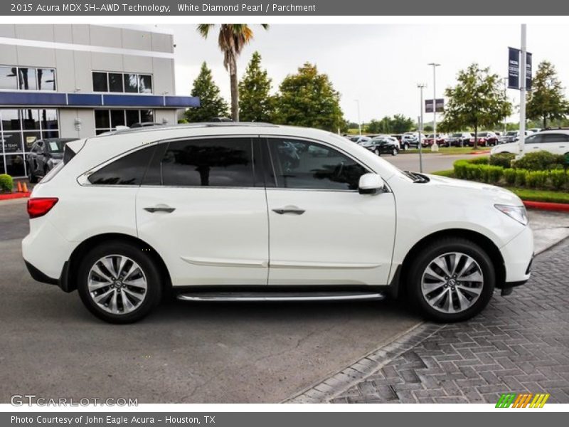 White Diamond Pearl / Parchment 2015 Acura MDX SH-AWD Technology