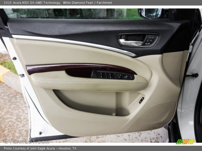 White Diamond Pearl / Parchment 2015 Acura MDX SH-AWD Technology