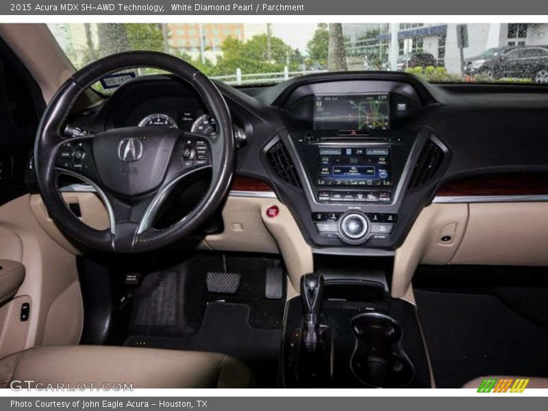 White Diamond Pearl / Parchment 2015 Acura MDX SH-AWD Technology