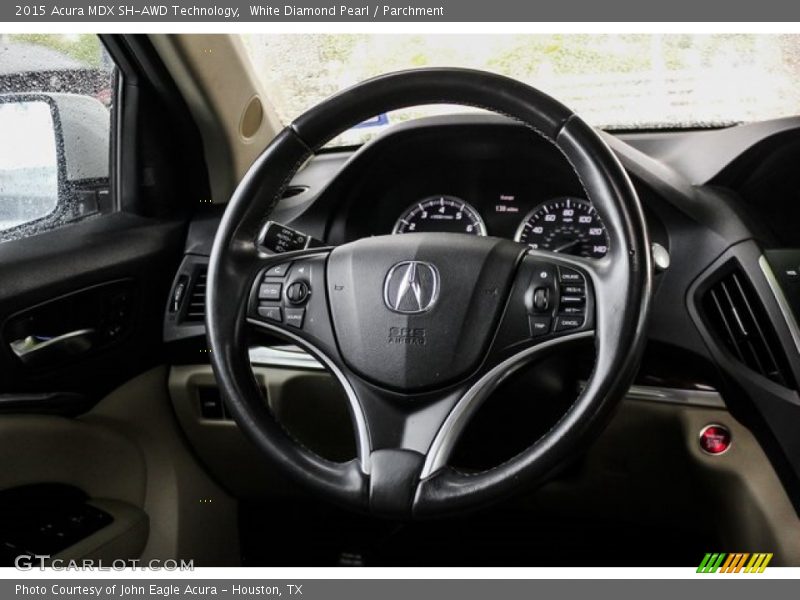 White Diamond Pearl / Parchment 2015 Acura MDX SH-AWD Technology