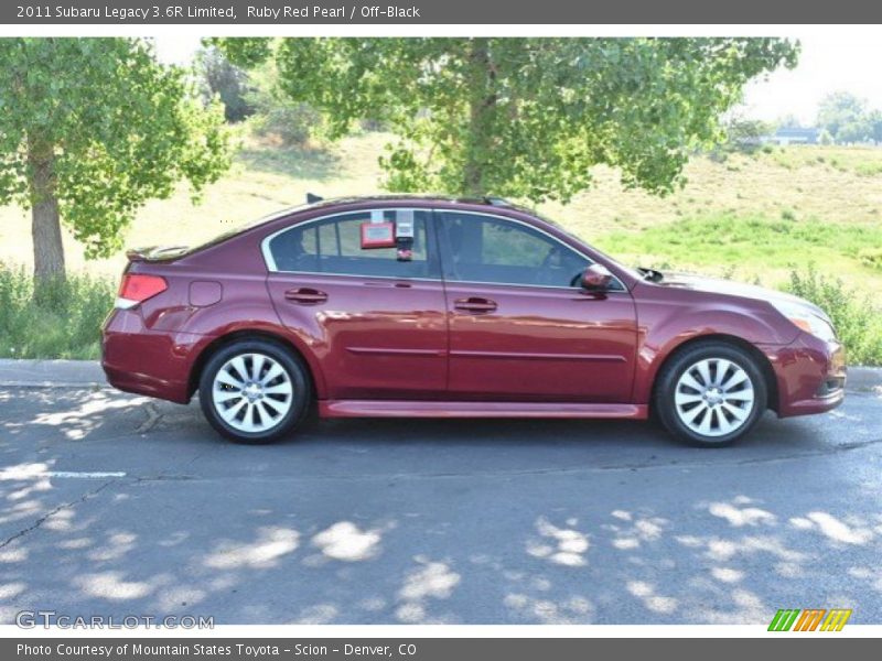 Ruby Red Pearl / Off-Black 2011 Subaru Legacy 3.6R Limited