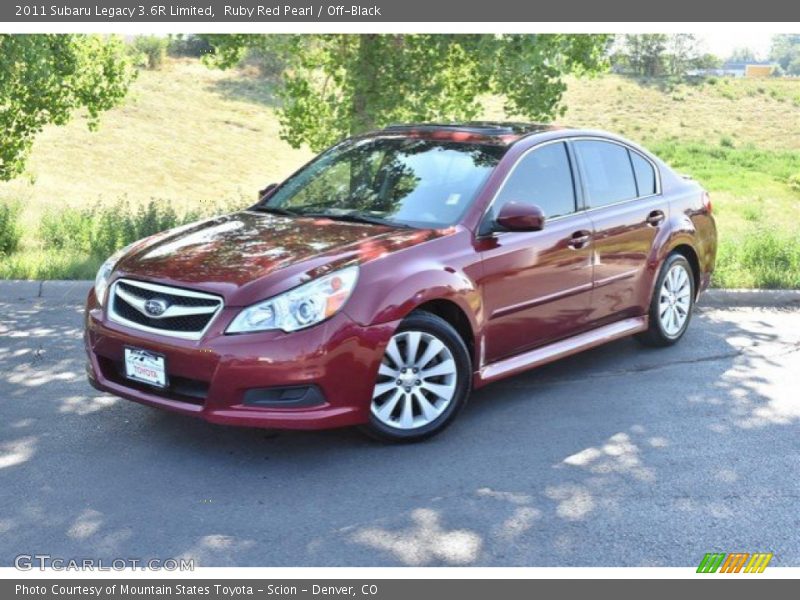 Ruby Red Pearl / Off-Black 2011 Subaru Legacy 3.6R Limited