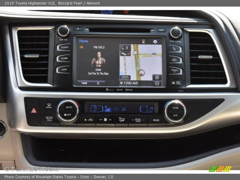 Blizzard Pearl / Almond 2016 Toyota Highlander XLE