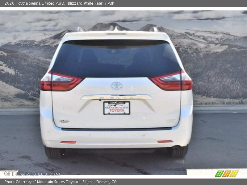 Blizzard White Pearl / Ash 2020 Toyota Sienna Limited AWD