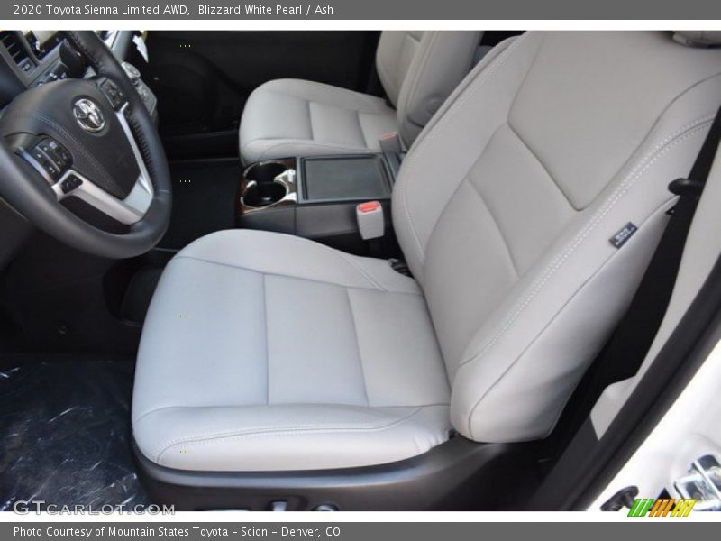 Blizzard White Pearl / Ash 2020 Toyota Sienna Limited AWD