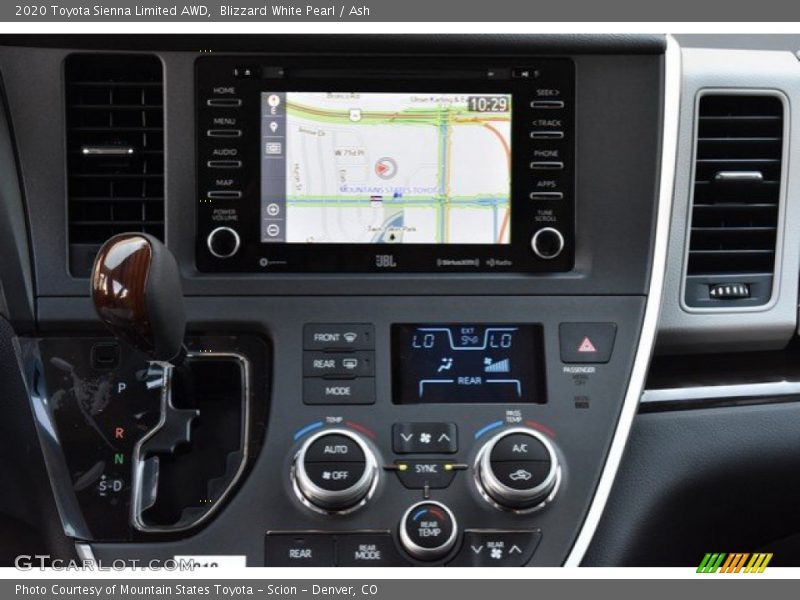 Blizzard White Pearl / Ash 2020 Toyota Sienna Limited AWD