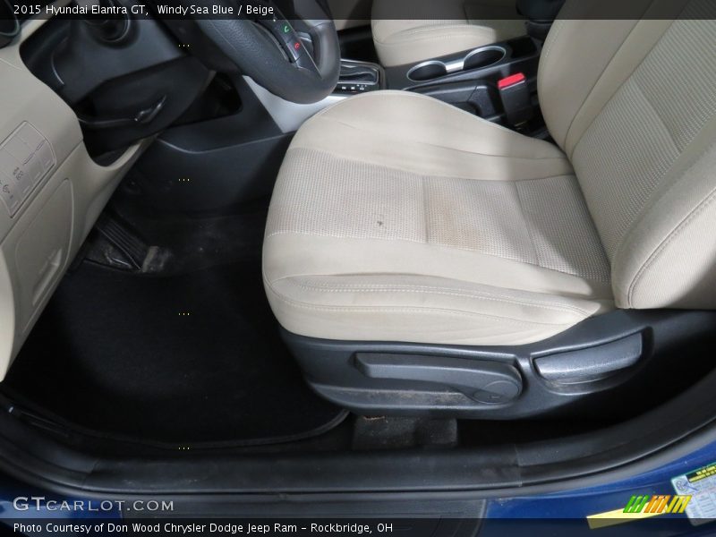 Windy Sea Blue / Beige 2015 Hyundai Elantra GT