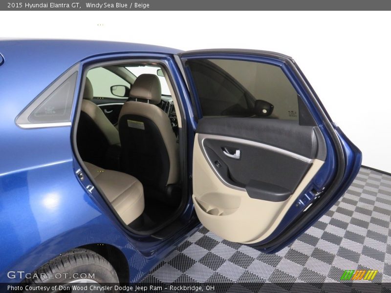 Windy Sea Blue / Beige 2015 Hyundai Elantra GT