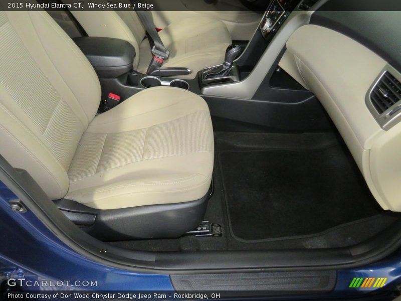 Windy Sea Blue / Beige 2015 Hyundai Elantra GT