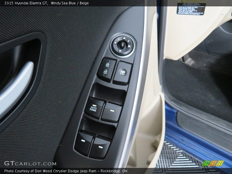 Windy Sea Blue / Beige 2015 Hyundai Elantra GT