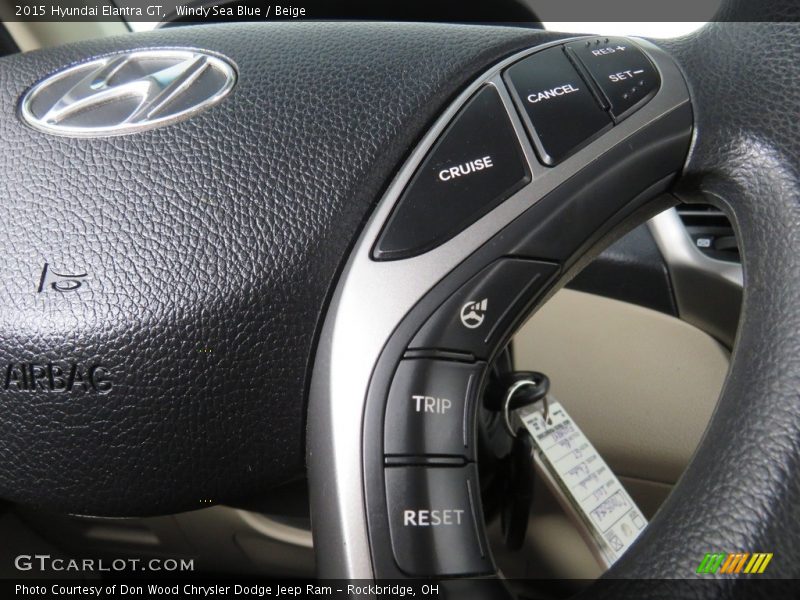 Windy Sea Blue / Beige 2015 Hyundai Elantra GT