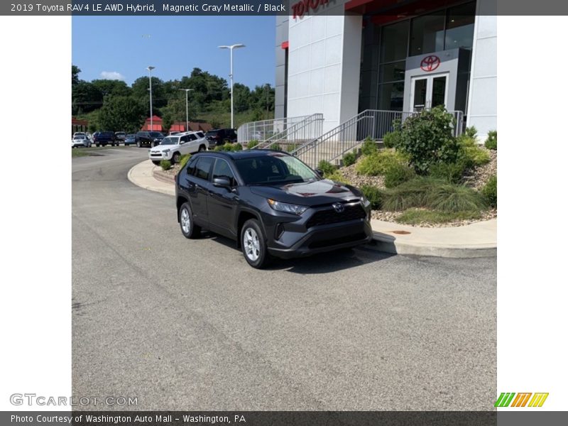 Magnetic Gray Metallic / Black 2019 Toyota RAV4 LE AWD Hybrid