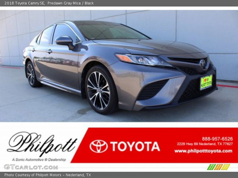 Predawn Gray Mica / Black 2018 Toyota Camry SE