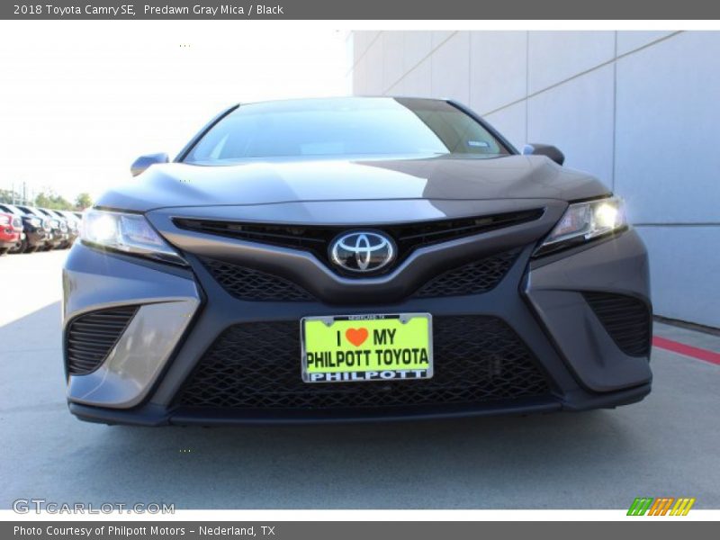 Predawn Gray Mica / Black 2018 Toyota Camry SE