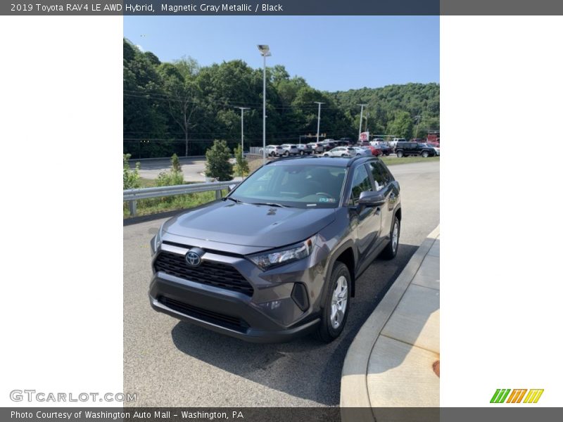 Magnetic Gray Metallic / Black 2019 Toyota RAV4 LE AWD Hybrid