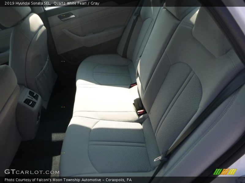 Quartz White Pearl / Gray 2019 Hyundai Sonata SEL
