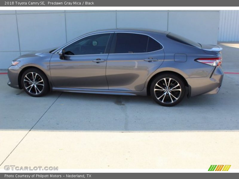 Predawn Gray Mica / Black 2018 Toyota Camry SE