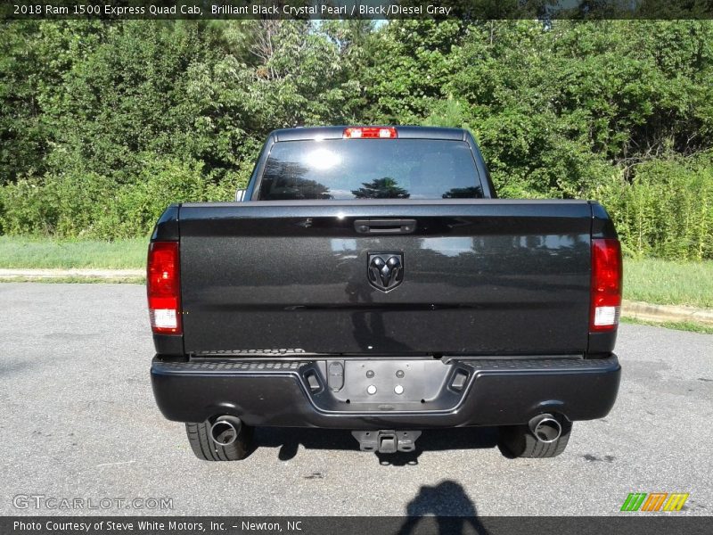 Brilliant Black Crystal Pearl / Black/Diesel Gray 2018 Ram 1500 Express Quad Cab