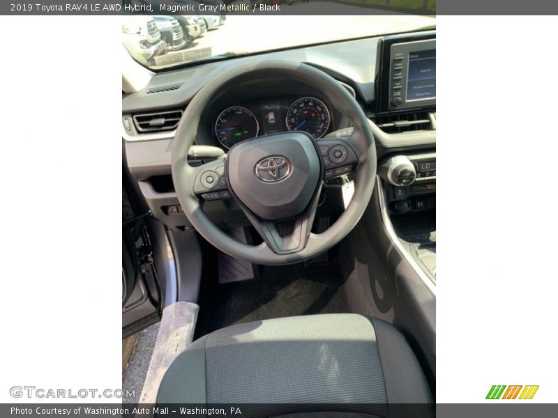 Magnetic Gray Metallic / Black 2019 Toyota RAV4 LE AWD Hybrid