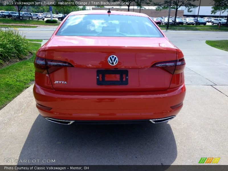 Habanero Orange / Titan Black/Storm Gray 2019 Volkswagen Jetta R-Line