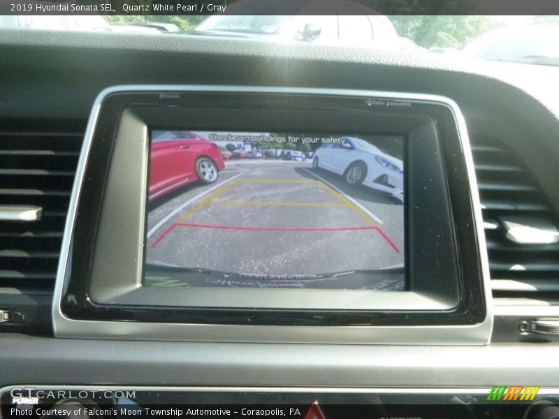 Quartz White Pearl / Gray 2019 Hyundai Sonata SEL