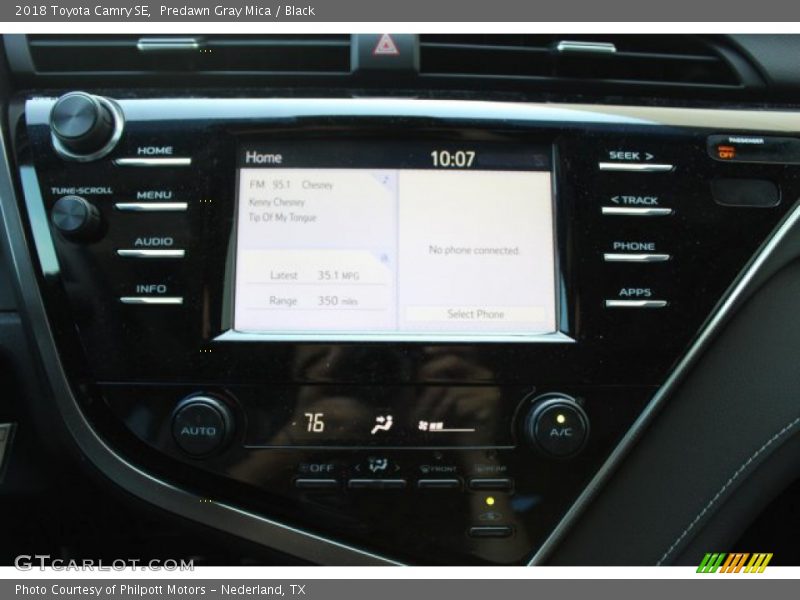 Predawn Gray Mica / Black 2018 Toyota Camry SE
