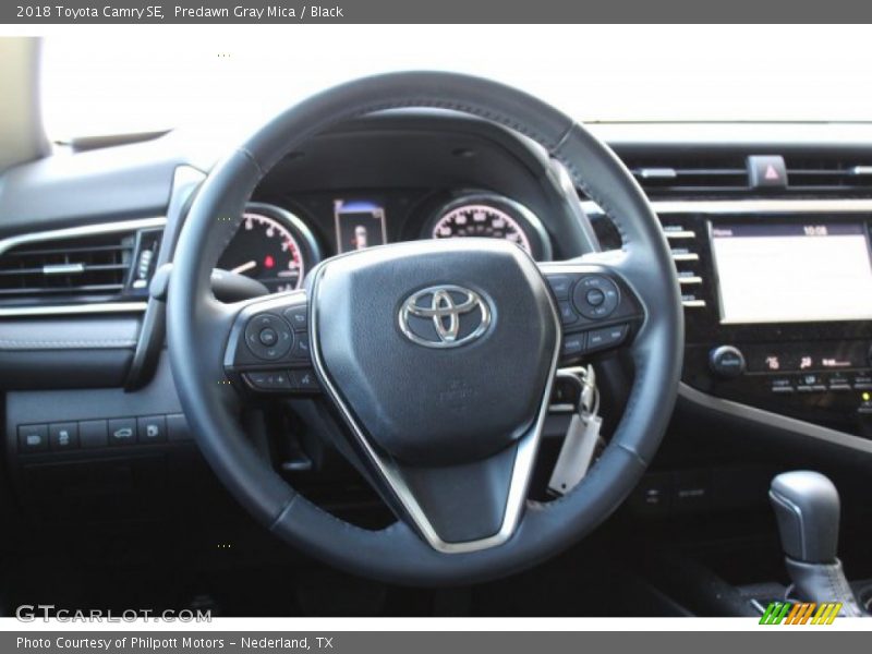 Predawn Gray Mica / Black 2018 Toyota Camry SE