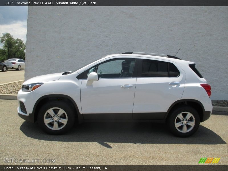 Summit White / Jet Black 2017 Chevrolet Trax LT AWD