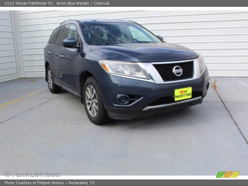 Arctic Blue Metallic / Charcoal 2013 Nissan Pathfinder SV
