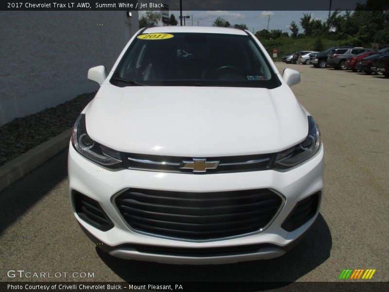 Summit White / Jet Black 2017 Chevrolet Trax LT AWD