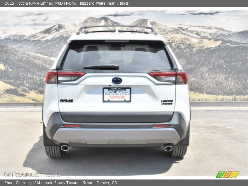 Blizzard White Pearl / Black 2019 Toyota RAV4 Limited AWD Hybrid